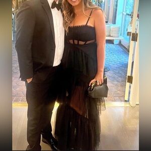 Elegant Black Tulle Dress